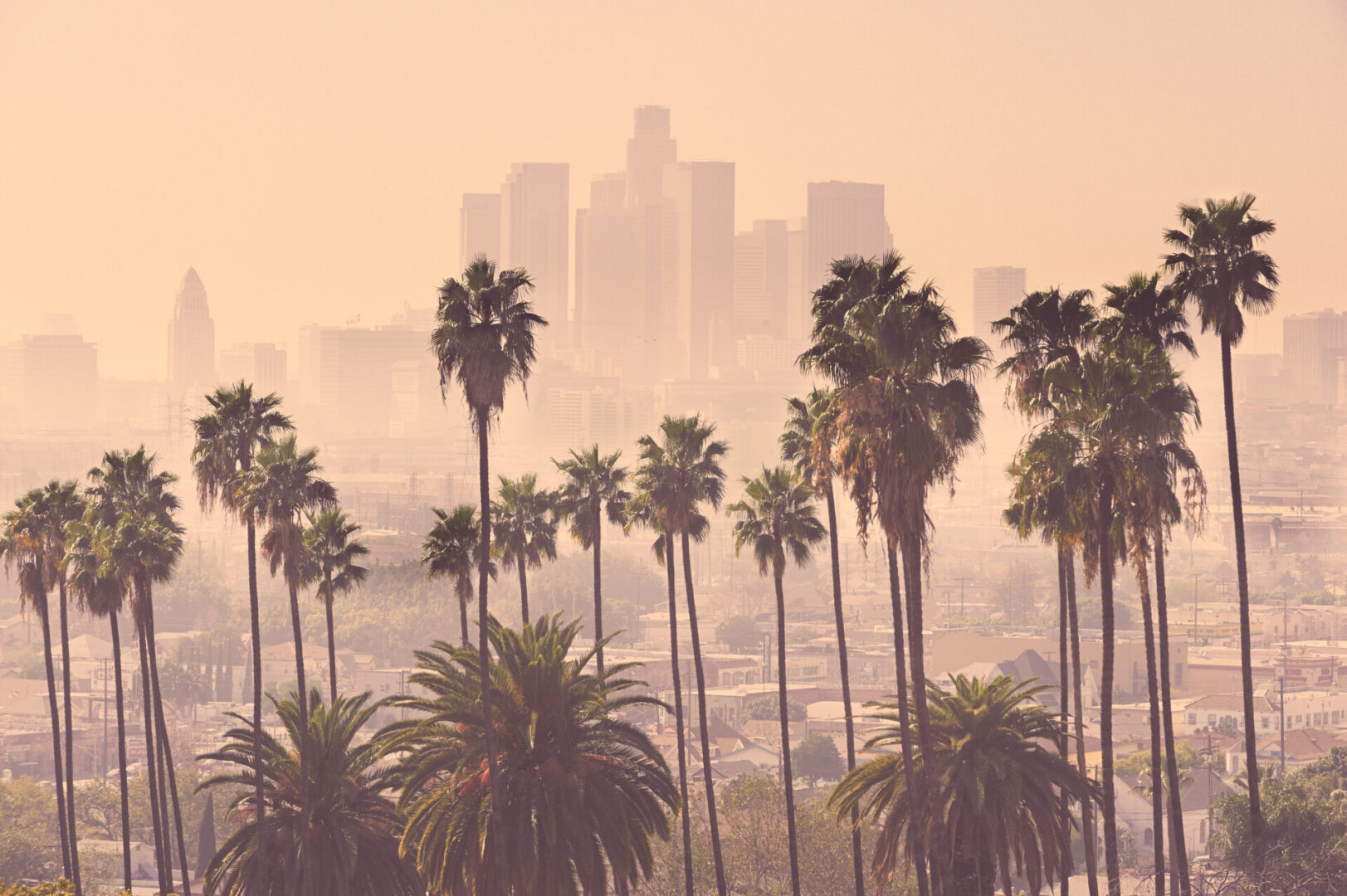 Air Pollution, Los Angeles, California Skyline