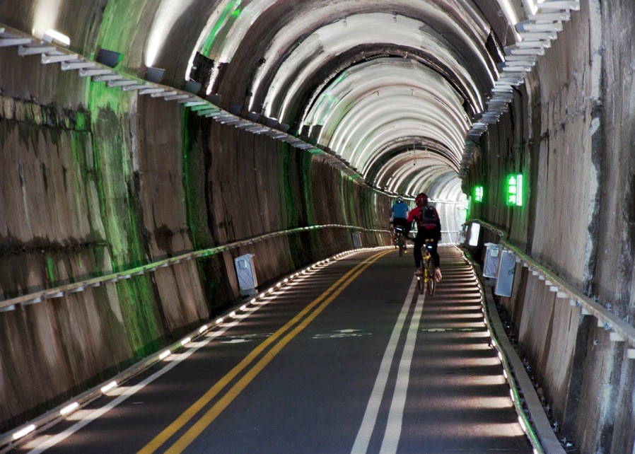 Bike Tunnel on the Han River Bike Path, South Korea